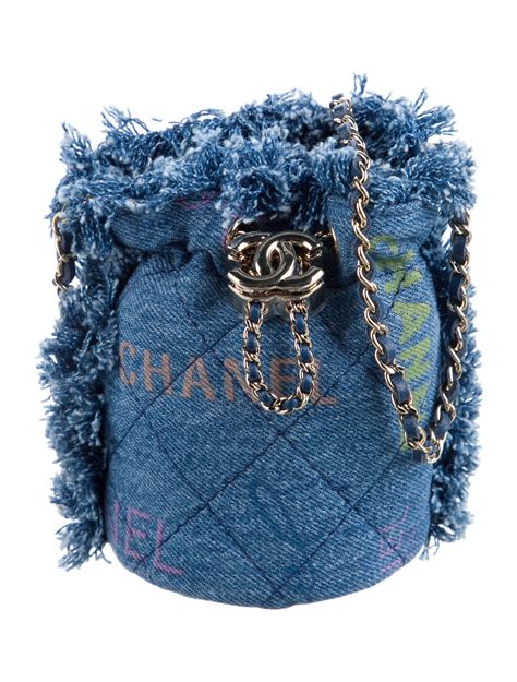 chanel denim embroidery bag pre owned|denim Chanel bag 2022.